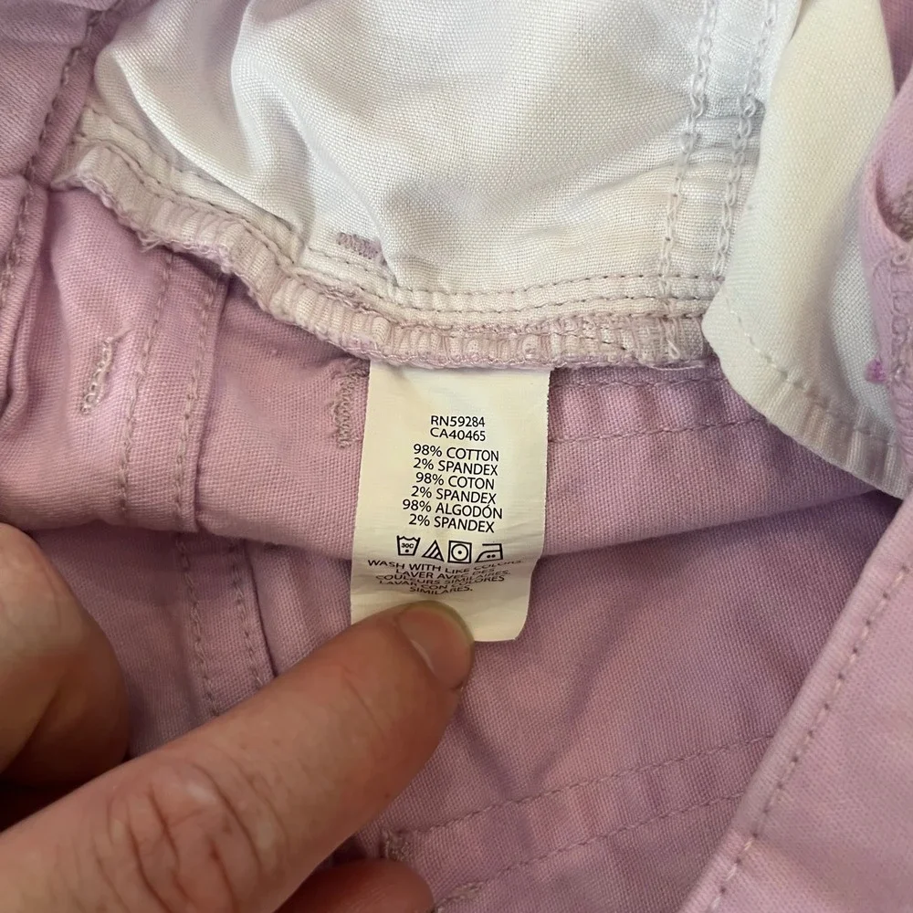 The Childrens Place Girls Purple Bermuda Shorts Size 10 Lavender Cotton Stretch